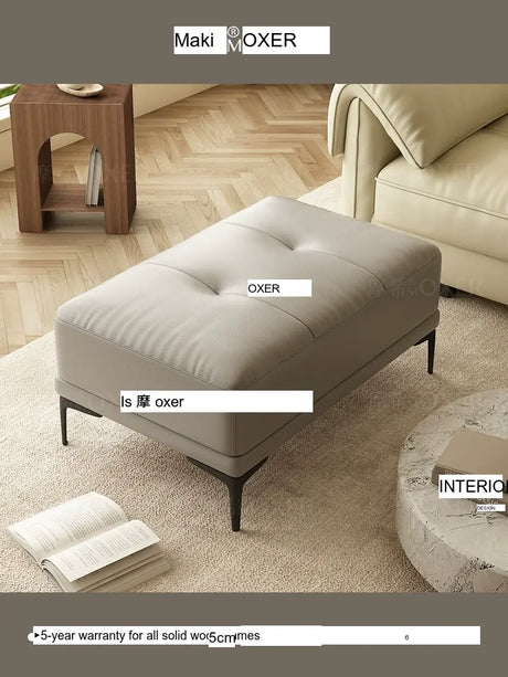 MOXER Elowen Luxe Solid Wood Latex Footstool from MOXER