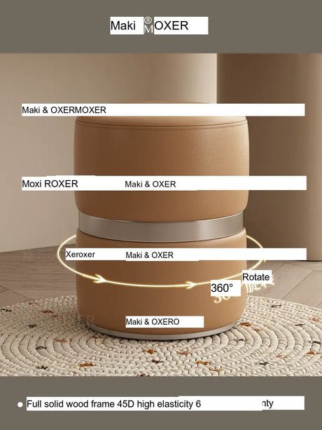 MOXER Kairo Elegant Rotating Makeup Stool from MOXER
