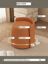 MOXER Lyleena Elegant Leather Dressing Chair from MOXER