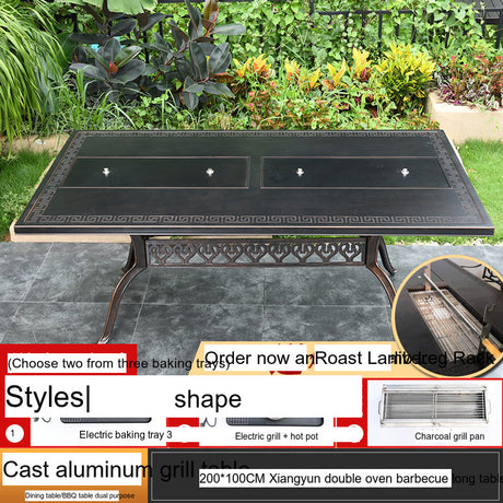 MOJIA Vesper Family-Size Electric BBQ & Hot Pot Table for Shared Dining from MOJIA