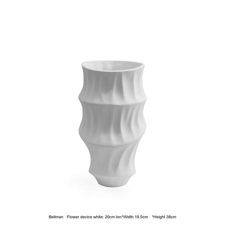 VAVINCI Aeliana Artistic Geometric Ceramic Flower Bottle from VAVINCI