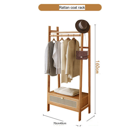 RATTAN CRAFTSMAN Wooden Hanger Japanese Storage from RATTAN CRAFTSMAN