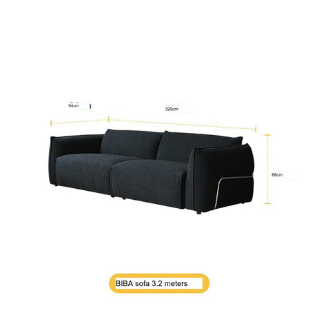 HANKE Elowen Stylish Minimalist Black Sofa from HANKE