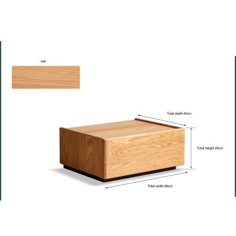 GENJI Takumi Elegant Solid Wood Nightstand from GENJI