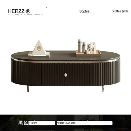 HERZZI Montpelier Elegant Medieval Black Wood Living Room Set from HERZZI