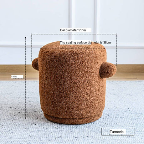 NIYE Santiago Chic Lamb Cashmere Dressing Stool from NIYE