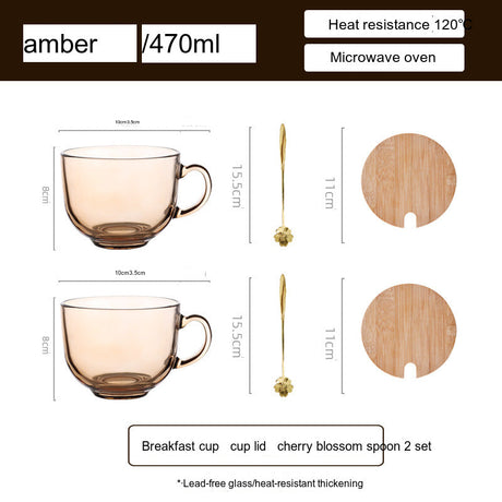 SUCO Matilda High-Temperature Transparent Glass Tea Cup from SUCO