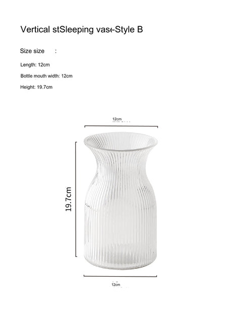 LIVETAI Isolde Majestic Hammered Design Hyper-Transparent Hydroponic Pot from LIVETAI