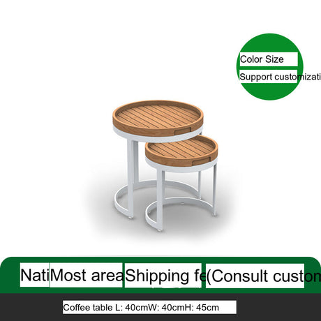 DIME GARDEN Isadora Stylish Natural Wood & Aluminum Outdoor Furniture from DIME GARDEN