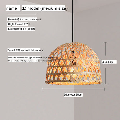 BOJI Haruki Elegant Bamboo Ceiling Lamp from BOJI