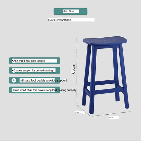 ABOUT WHITE Kyoto Elegant Solid Wood Barstool from ABOUT WHITE