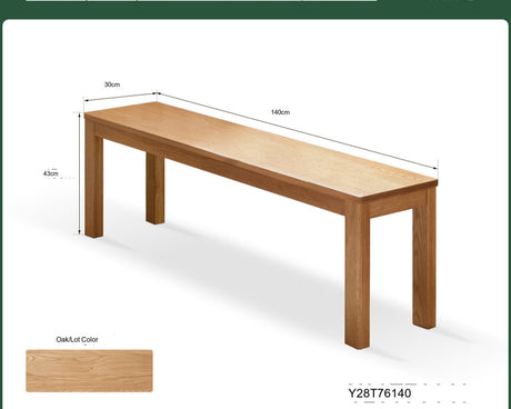 GENJI Hiroshi Minimalist Solid Wood Bench from GENJI