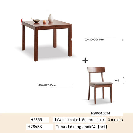 GENJI Hiroshi Elegant Solid Wood Dining Table from GENJI