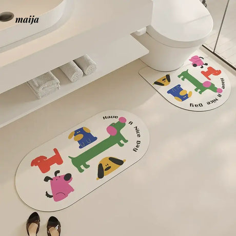 Have a Nice Day Bath Mat from maija