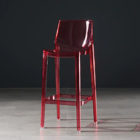 ABOUT WHITE Yamanashi Sleek Transparent Bar Chair from ABOUT WHITE