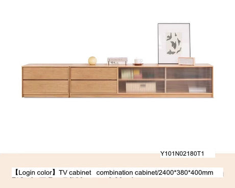 GENJI Santiago Elegant Solid Wood TV Cabinet Combo from GENJI