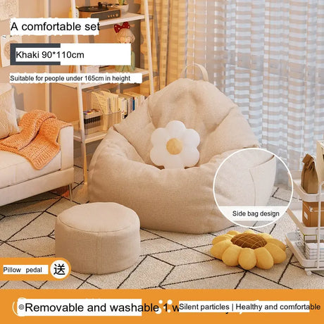 LEDONG Kintaro Plush Versatile Bean Bag Chair from LEDONG