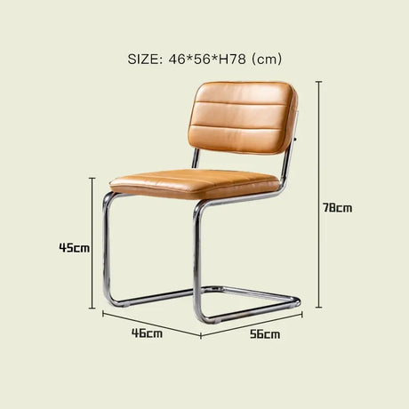 LAZYSPACE Olivia Light Luxury Leather Chair from LAZYSPACE