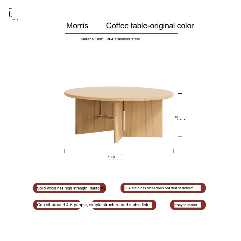 TELLS Alhambra Compact Retro Bauhaus Coffee Table from TELLS