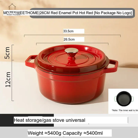 MH Elowen Elegant Enamel Cast Iron Pot from MH