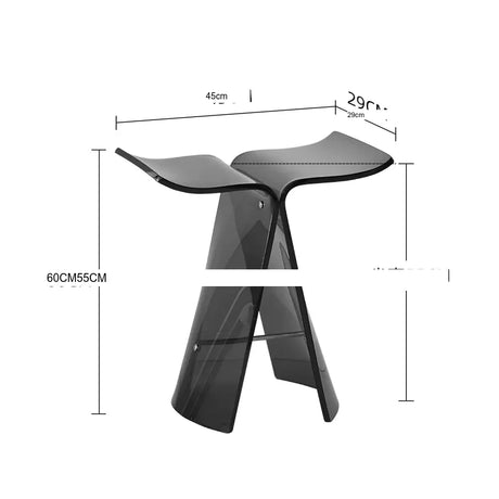 FANYU Aveline Modern Acrylic Butterfly Bar Chair from FANYU