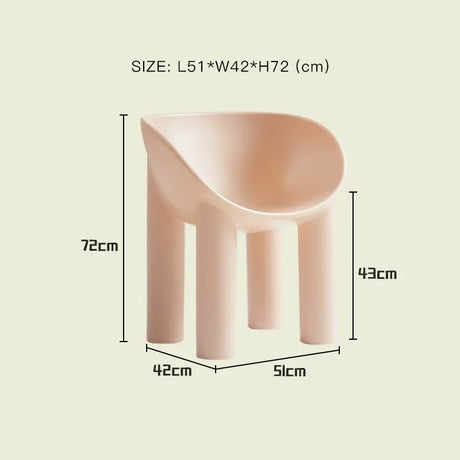 LAZYSPACE Zoey Elephant Legs Chair from LAZYSPACE