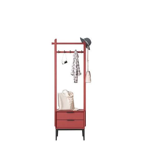 LINYUE Leo Italian Solid Wood Hat Rack & Shoe Stool Combo from LINYUE
