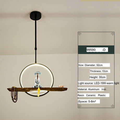 BOJI Minoru Stylish LED Ceiling Lamp Chinese Style from BOJI