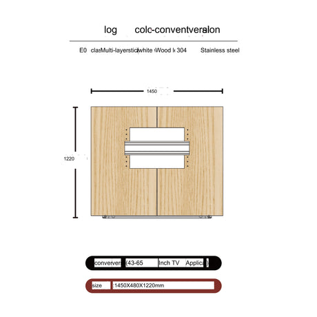 TELLS Santiago Sleek Minimalist TV Stand from TELLS