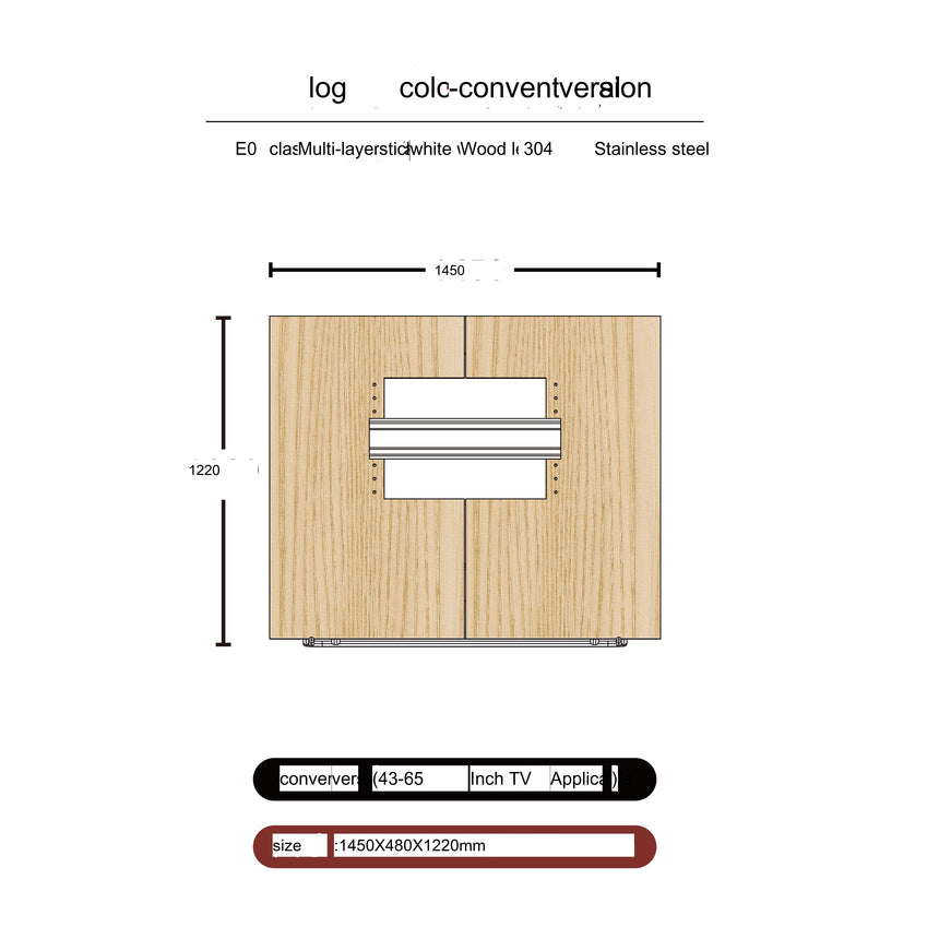 TELLS Santiago Sleek Minimalist TV Stand from TELLS
