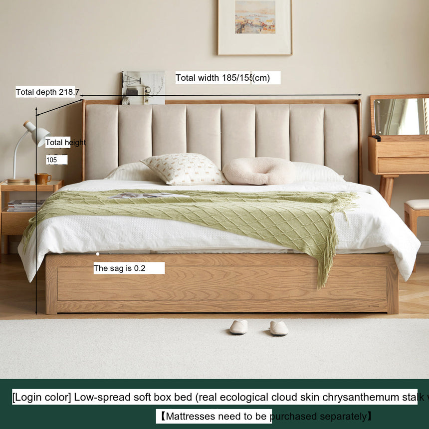 GENJI Takamatsu Elegant Solid Wood Storage Bed from GENJI