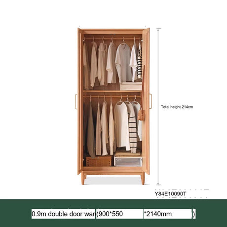 GENJI Aishiko Customizable Nordic Oak Wardrobe from GENJI