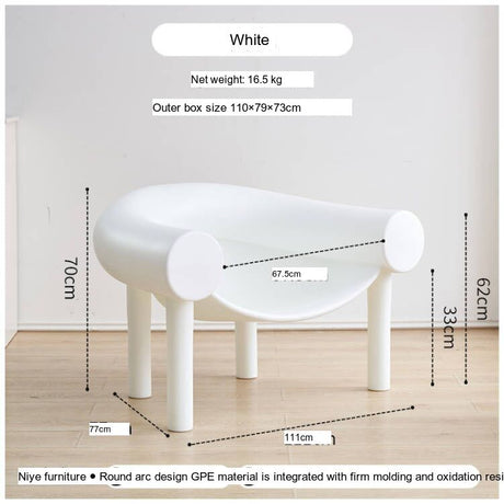 NIYE Yamaguchi Modern Cozy Design Horseshoe Chair from NIYE
