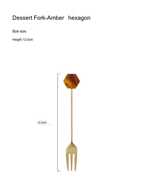 LIVETAI Sapphira Elegant Stainless Steel Cake Forks from LIVETAI