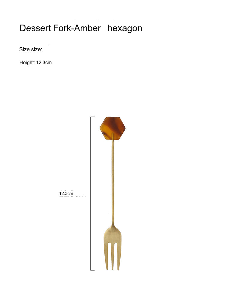 LIVETAI Sapphira Elegant Stainless Steel Cake Forks from LIVETAI