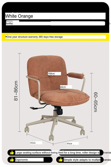 ABOUT WHITE Seville Elegant Modern Luxury Computer Chair from ABOUT WHITE