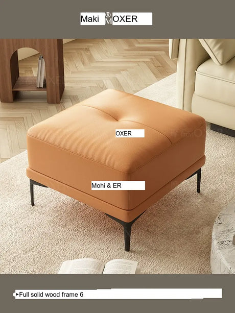 MOXER Elowen Luxe Solid Wood Latex Footstool from MOXER