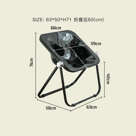 LAZYSPACE Noah Transparent Folding Chair from LAZYSPACE