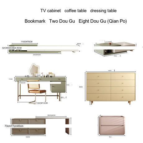KOCU HOME Elowen Chic Solid Wood TV Cabinet from KOCU HOME