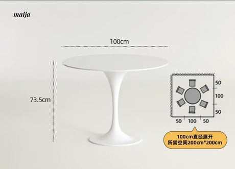 PUMPKIN BOX Round Tulip Dining Table from PUMPKIN BOX
