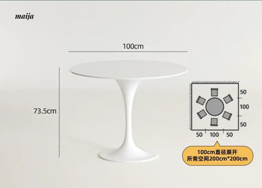 PUMPKIN BOX Round Tulip Dining Table from PUMPKIN BOX