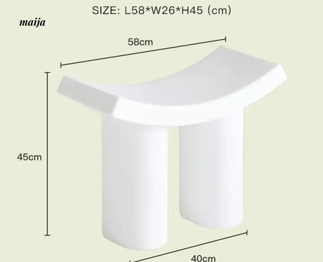 LAZYSPACE Emma Plastic Shoe Stool from LAZYSPACE