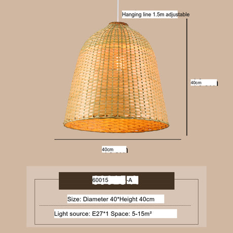 BOJI Harukaze Artistic Ambient Bamboo Ceiling Lamp from BOJI