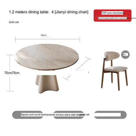 QUANMU Isadora Elegant Cream Dining Table from QUANMU