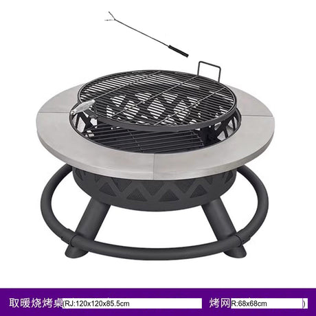 ZIYE Haruki Elegant Iron Grilling Table Set from ZIYE