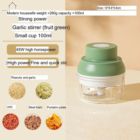 MH Elowen Ergonomic Electric Garlic Crusher from MH