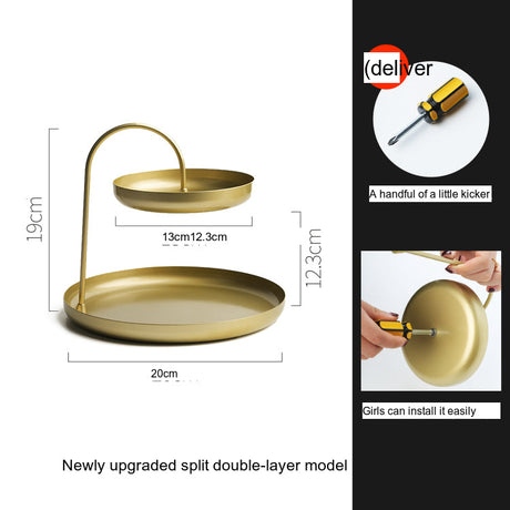 LIVETAI Kyushu Elegant Nordic Stainless Steel Tray from LIVETAI
