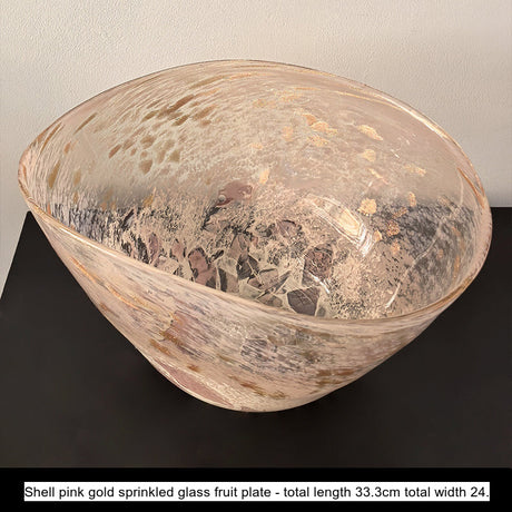 LIVETAI Alhambra Elegant Glass Decorative Fruit Plate from LIVETAI