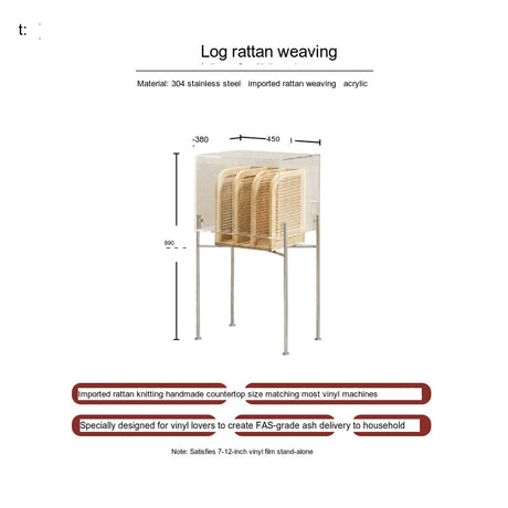 TELLS Aislinn Sleek Modern Acrylic Scandinavian Bookshelf from TELLS