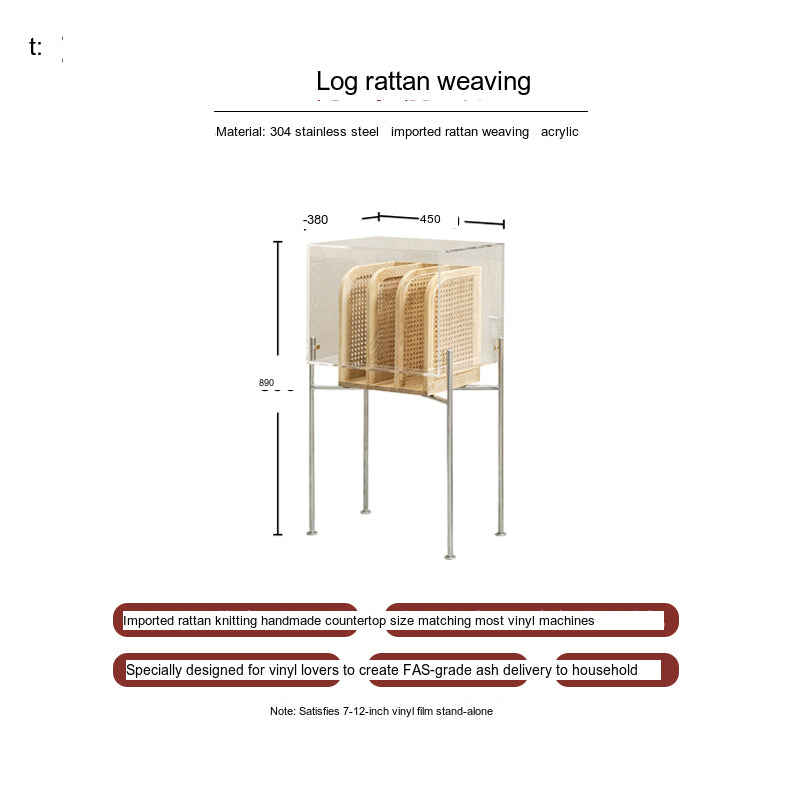 TELLS Aislinn Sleek Modern Acrylic Scandinavian Bookshelf from TELLS